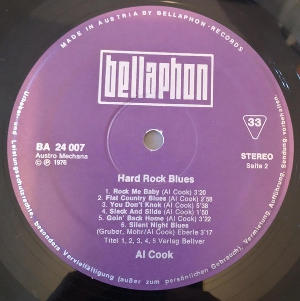 Al Cook  – Hard Rock Blues