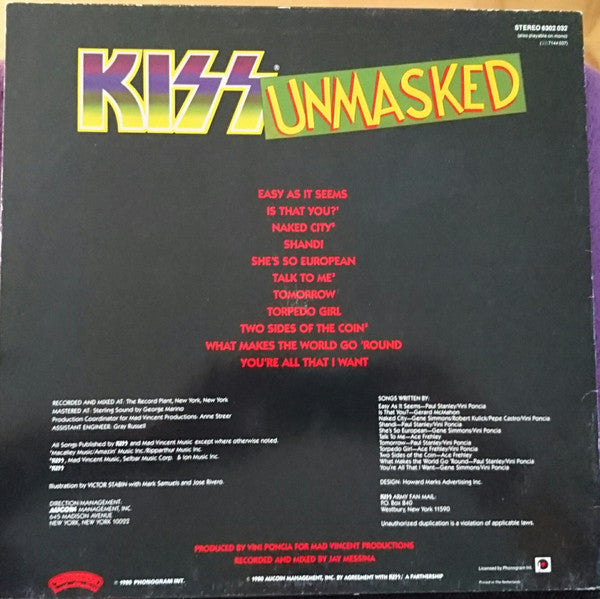 Kiss – Unmasked