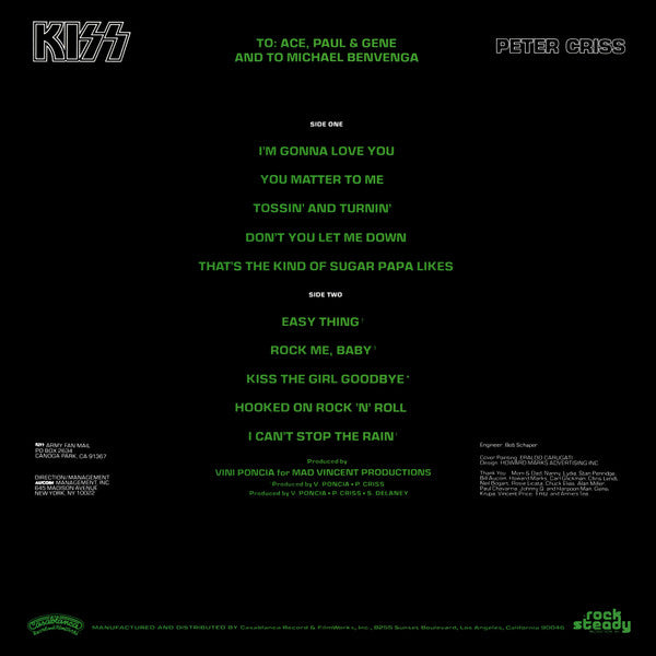 Kiss, Peter Criss ‎– Peter Criss