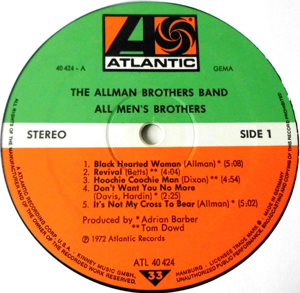The Allman Brothers Band – All Men's Brothers