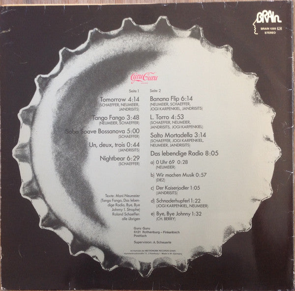 Guru Guru – Tango Fango   ,  Gatefold , 1 press Germany