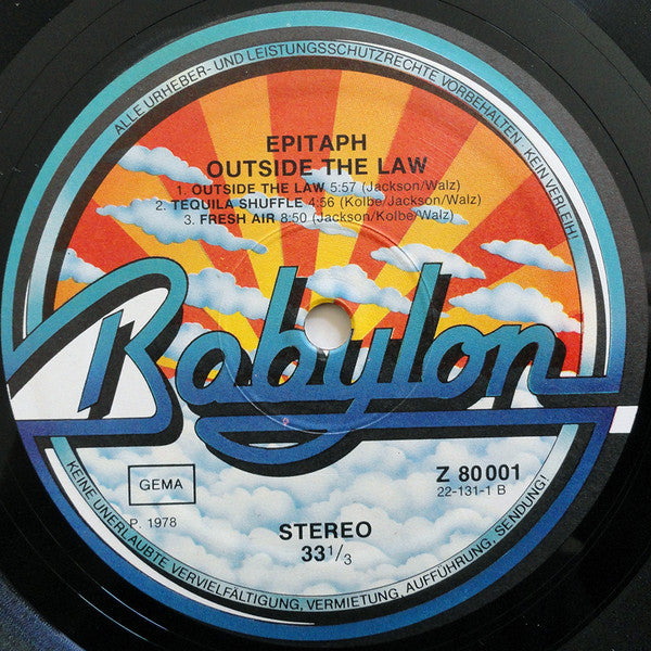 Epitaph  ‎– Outside The Law