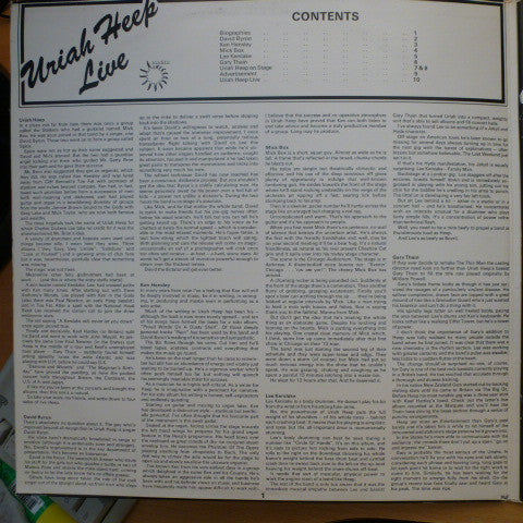 Uriah Heep – Uriah Heep Live, 2x LP, Gatefold
