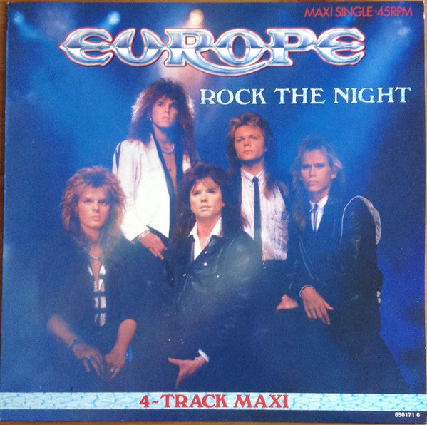 Europe – Rock The Night, 	 Vinyl, 12", Maxi-Single, 45 RPM