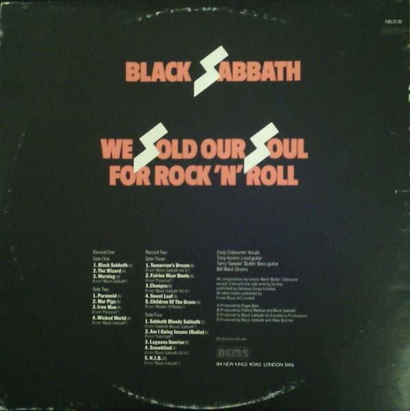 Black Sabbath – We Sold Our Soul For Rock 'N' Roll  ,  2 LP , Gatefold