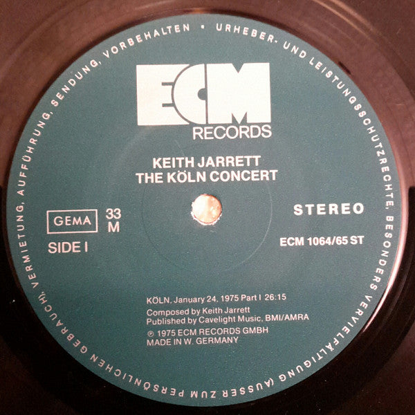 Keith Jarrett – The Köln Concert  , 2 LP , ECM