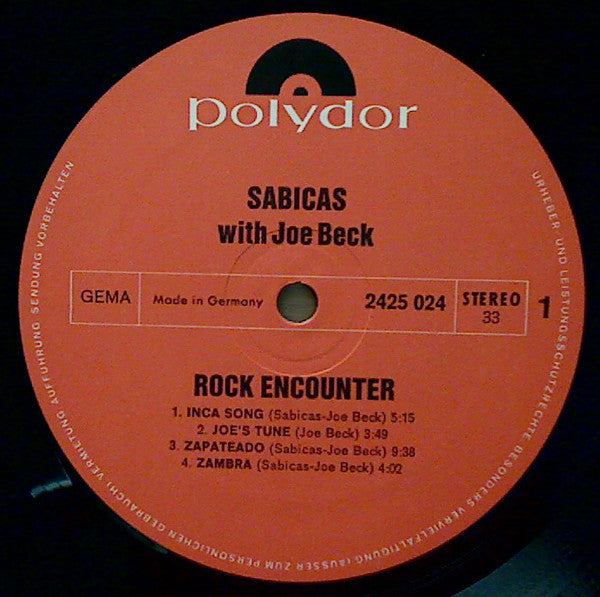 Sabicas With Joe Beck – Rock Encounter