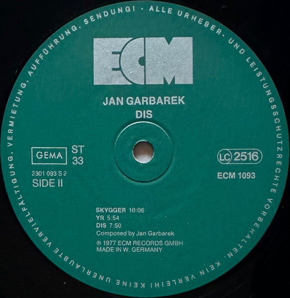Jan Garbarek – Dis   , ECM