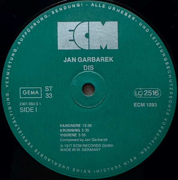 Jan Garbarek – Dis   , ECM
