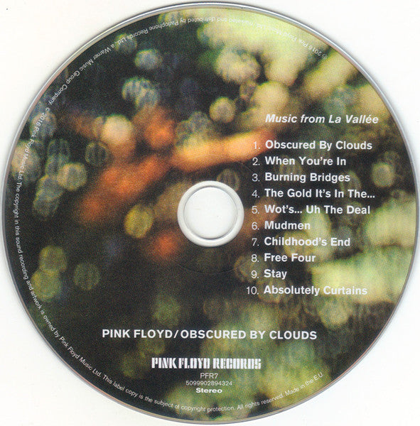 Pink Floyd – Obscured By Clouds   ,  digipak