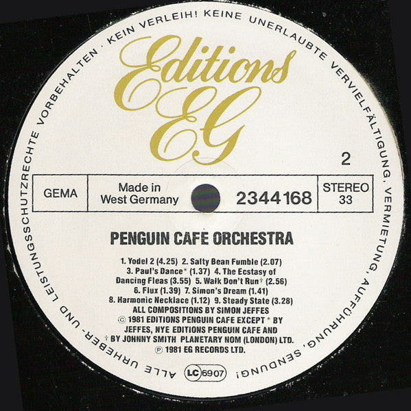 Penguin Cafe Orchestra – Penguin Cafe Orchestra