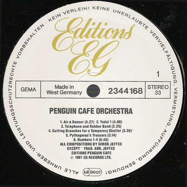 Penguin Cafe Orchestra – Penguin Cafe Orchestra