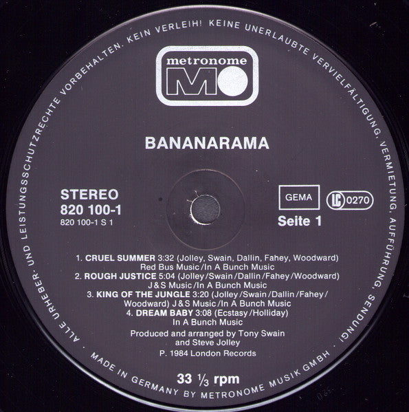 Bananarama – Bananarama, incl. poster