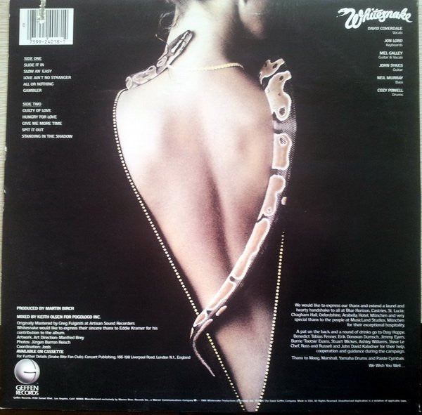 Whitesnake ‎– Slide It In