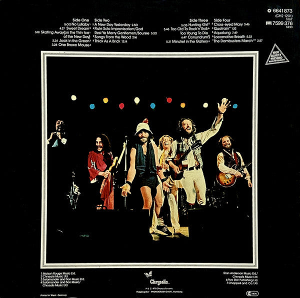 Jethro Tull – Live - Bursting Out   2x LP   Gatefold, Embossed Cover