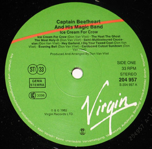 Captain Beefheart & The Magic Band – Ice Cream For Crow