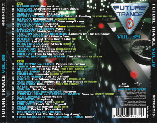 Various – Future Trance Vol.39, 2xCD