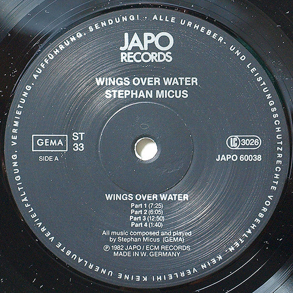 Stephan Micus ‎– Wings Over Water