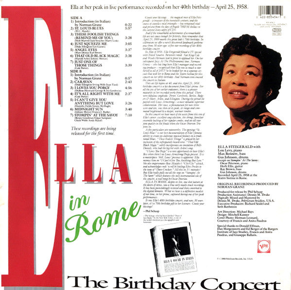 Ella Fitzgerald – Ella In Rome (The Birthday Concert)