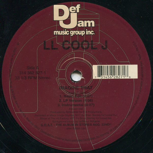 LL Cool J – Imagine That, Vinyl, 12", 33 ⅓ RPM, Stereo