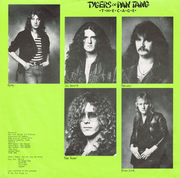 Tygers Of Pan Tang ‎– The Cage