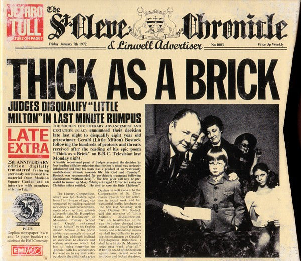Jethro Tull – Thick As A Brick, Box set, CD