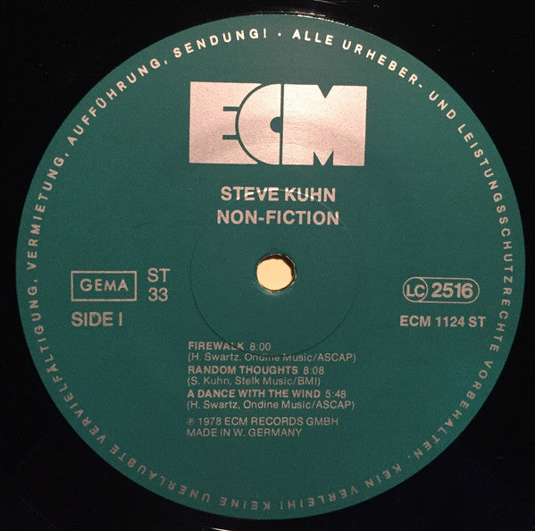 Steve Kuhn – Non-Fiction,   ECM