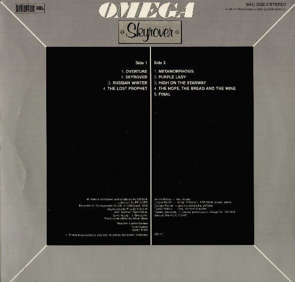 Omega – Skyrover, 1st Press