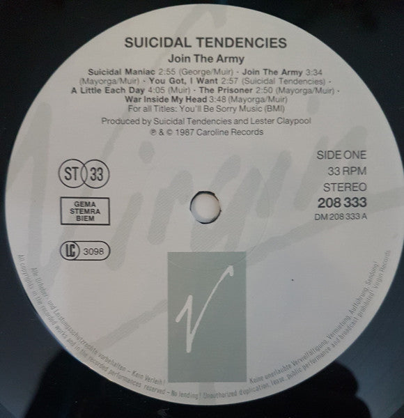 Suicidal Tendencies ‎– Join The Army