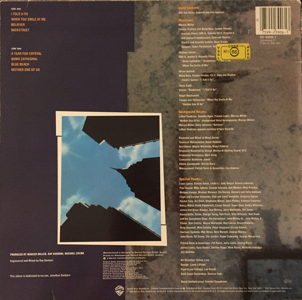 David Sanborn – Backstreet