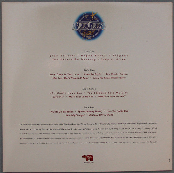 Bee Gees – Bee Gees Greatest, 2xLP, Tri-fold Cover