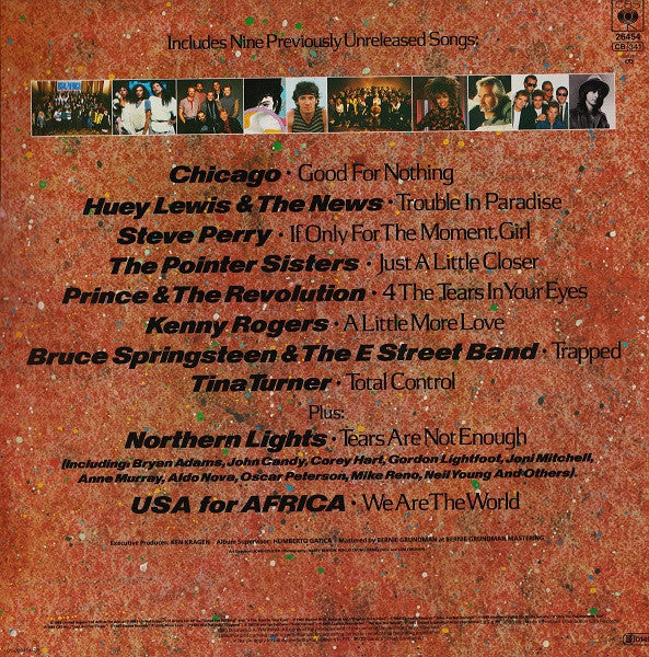 USA For Africa – We Are The World, Gatefold