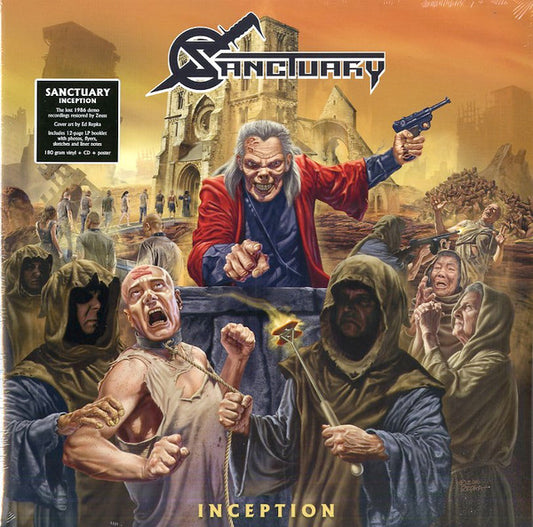 Sanctuary  ‎– Inception    ,  Gatefold , poster + 12 page booklet + cd