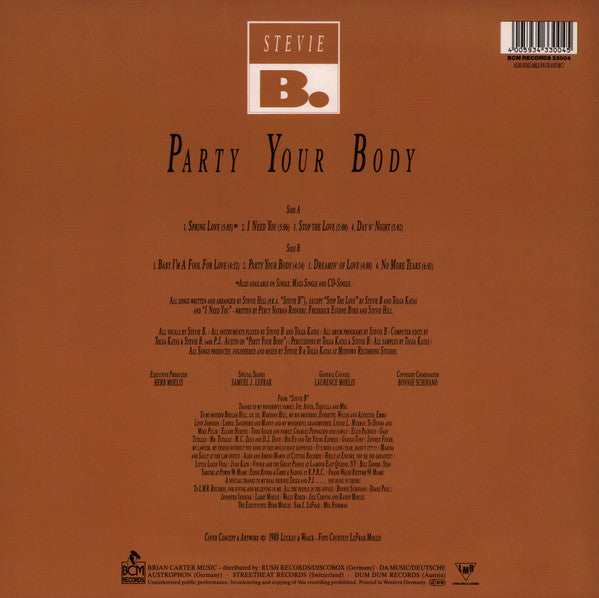 Stevie B – Party Your Body