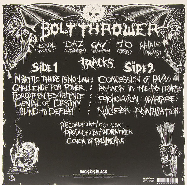 Bolt Thrower – In Battle There Is No Law!, Gatefold