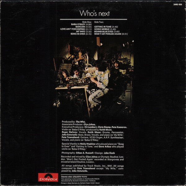 The Who ‎– Who's Next