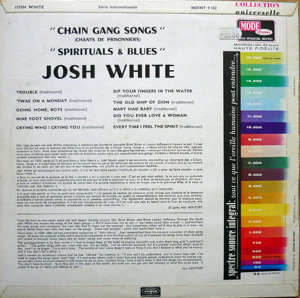 Josh White – Chain Gang Songs (Chants De Prisonniers) Spirituals & Blues